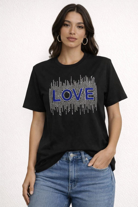 “LOVE” blue detail